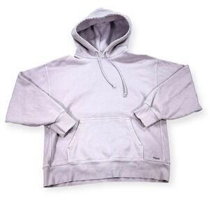 TNA Hoodie Women's Medium Purple Sweatfleece Cozy Fleece Boyfriend Fit Pullover